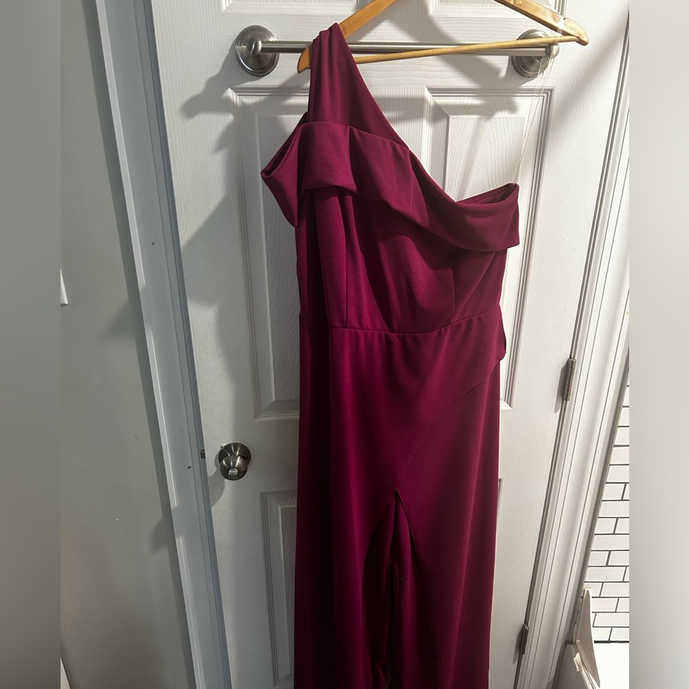 Fuchsia dressy romper.  Size 12 Marina